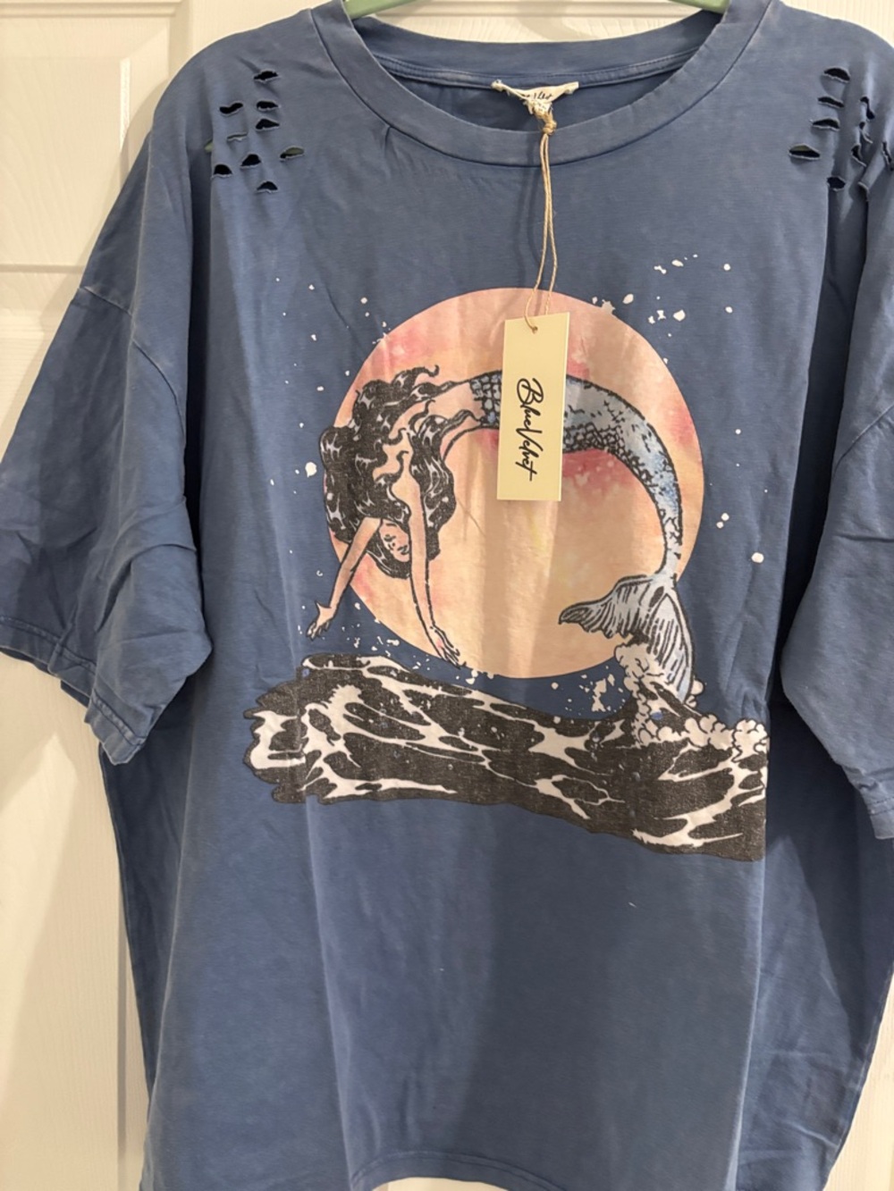Billabong Blue Mermaid Graphic Tee